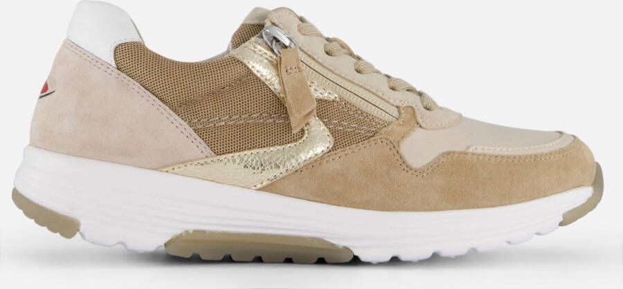 Gabor Rollingsoft Sneakers beige Suede Dames