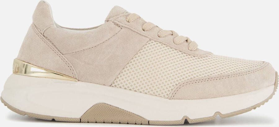 Gabor Textiel sable sneakers met wiebelende zool Beige Dames