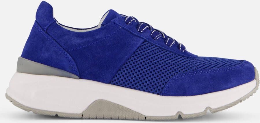 Gabor rollingsoft sensitive 46.897.46 dames rollende wandelsneaker blauw