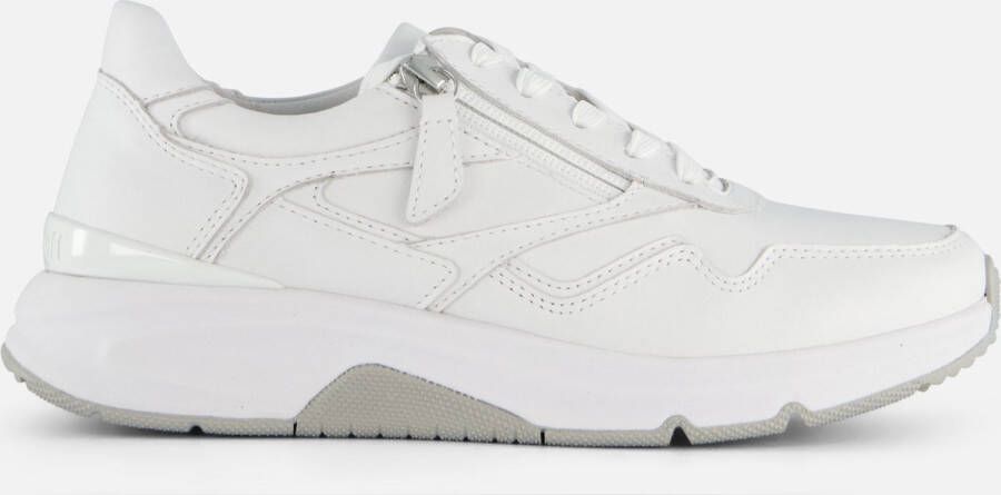 Gabor Comfortabele Rollingsoft sneaker voor dames White Dames