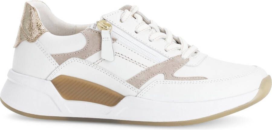 Gabor Rollingsoft Sneakers wit Leer Dames