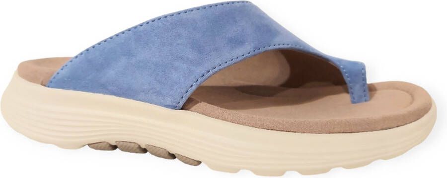 Gabor Rollende Slides Blauw Comfort Design Blue Dames