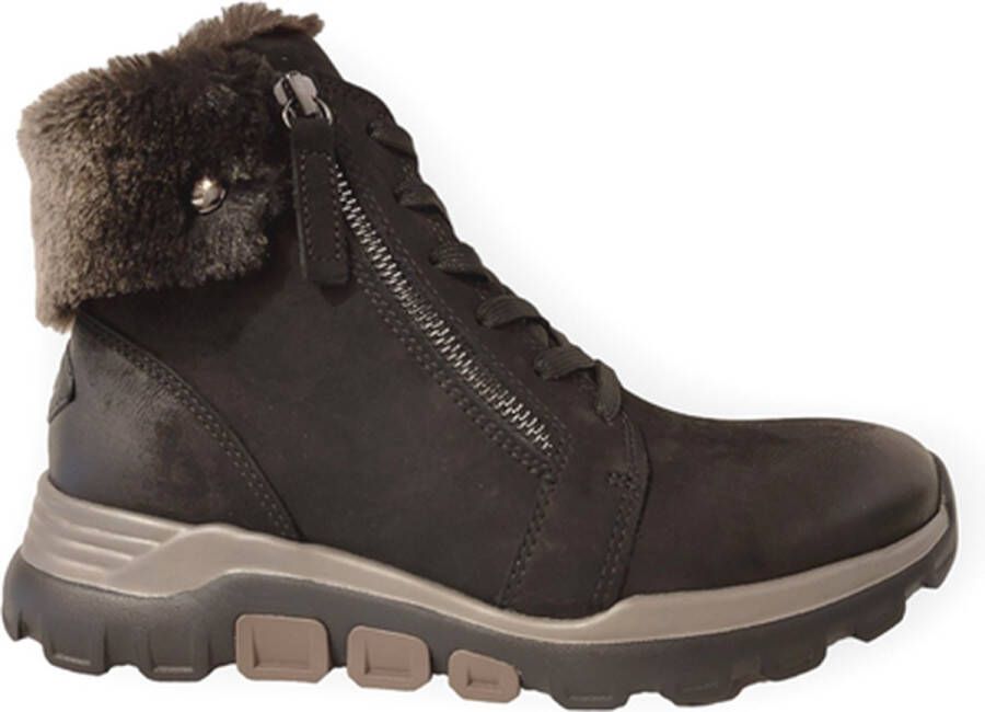 Gabor Rollingsoft Veterboot 36.827.47 Zwart Suède