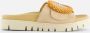 Gabor Slipper Klittenband Beige Gesp - Thumbnail 1