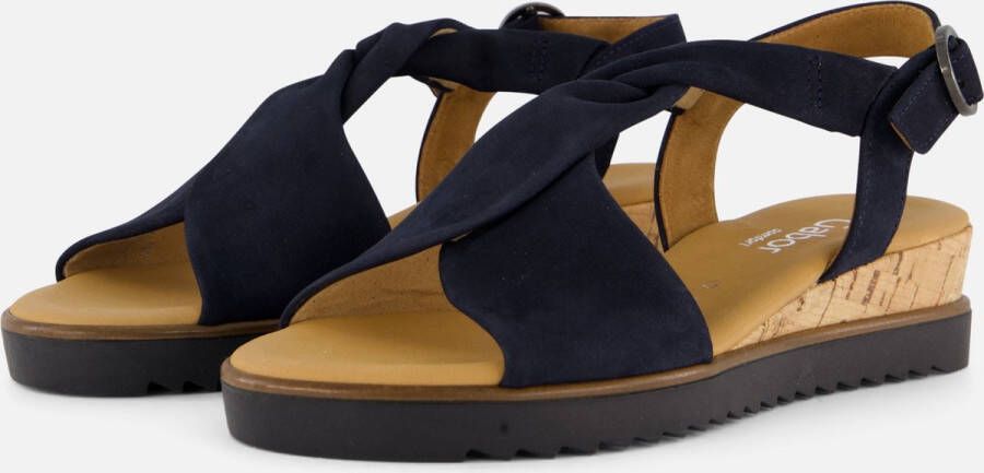 Gabor Sandalen blauw Suede Dames