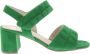 Gabor 21.711.19 Samth. Verde-sandalen met hak-pumps - Thumbnail 2