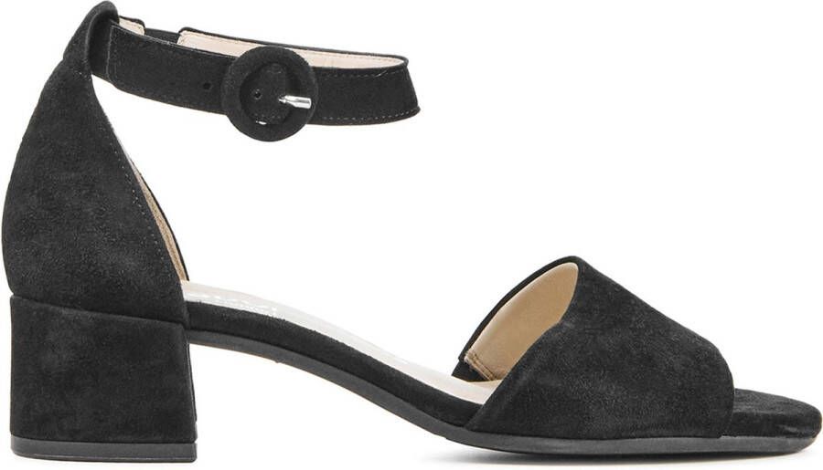 Gabor Sandalen met hak zwart Suede Dames