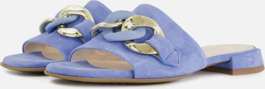 Gabor Slippers blauw Suede Dames