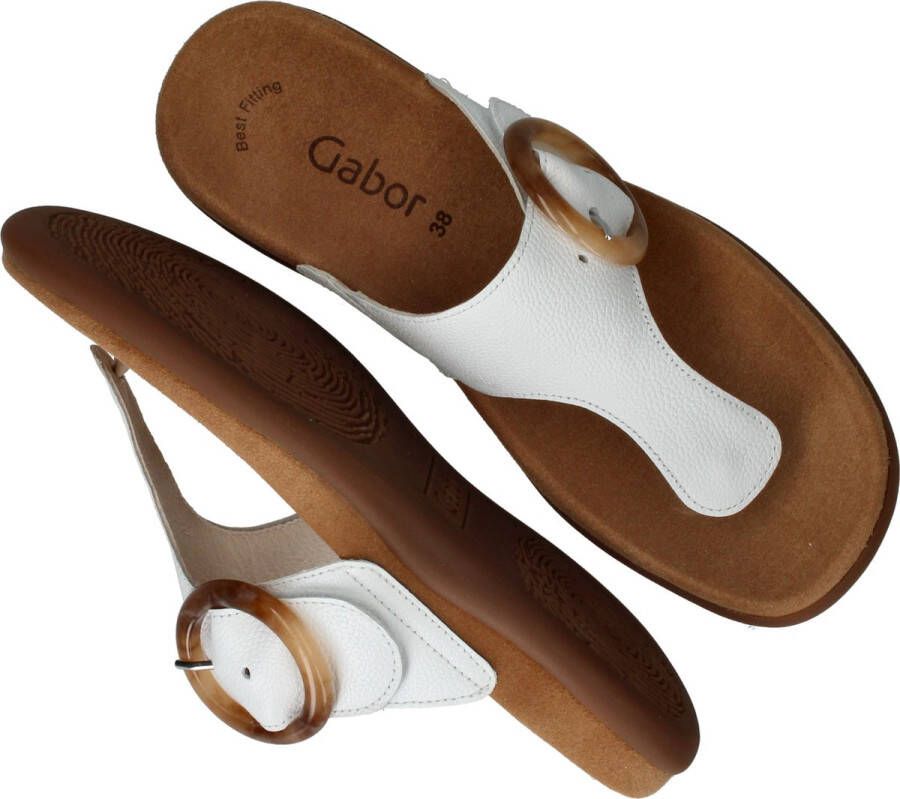 Gabor Slippers Dames Wit