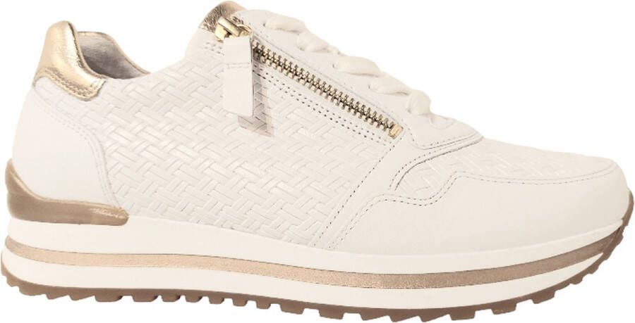 Gabor Wit Goud Leren Sport Basket Multicolor Dames