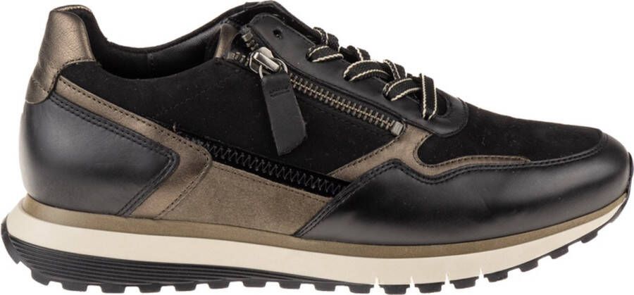 Gabor Sneaker 56.378.37 Zwart Bruin Combi