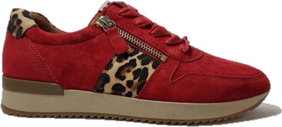 Gabor Sneaker 73.420.15 Rood Print Suède 4½ 37½