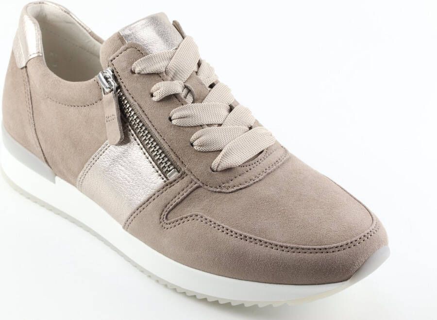 Gabor 83.420.12 Dames Sneakers Taupe Brons Kleur Taupe Brons