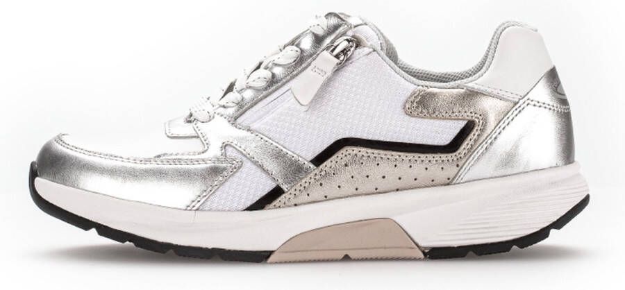 Gabor Sneaker Rolling Soft Zilver Dames