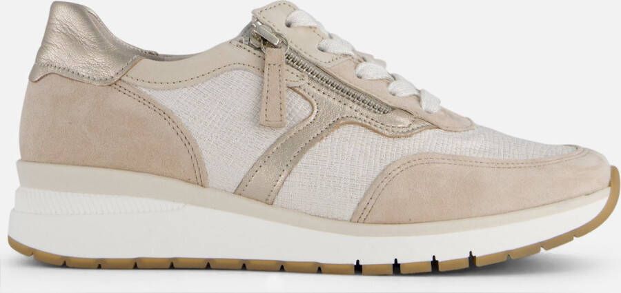 GABOR Lage Sneakers Dames 445.1 Maat: 37 5 Materiaal: Textiel Kleur: Beige