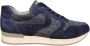 Gabor Blauwe Leren Sneakers Blue Dames - Thumbnail 2