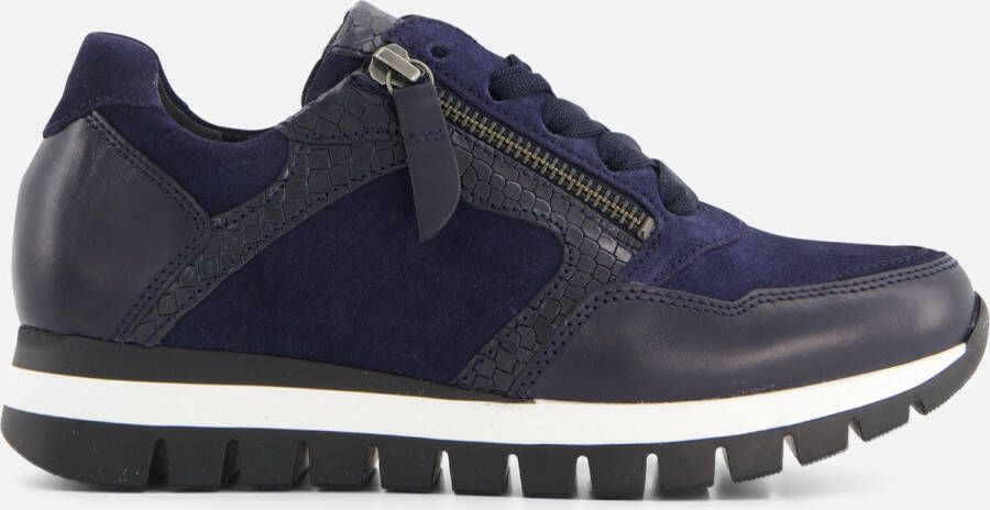 Gabor Velvet Marine Basket Schoenen Blue Dames - Foto 1