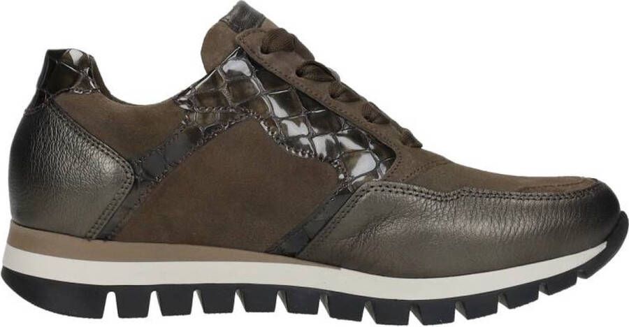 Gabor Stijlvolle Sneakers Dream MetCerv Kroko Brown Dames