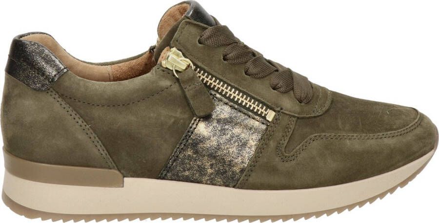 Gabor Sneakers groen Leer 108242 Dames