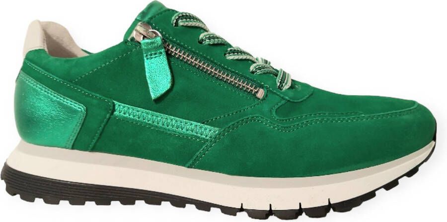 Gabor Sneaker 46.378.35 Groen Wit Wijdte H