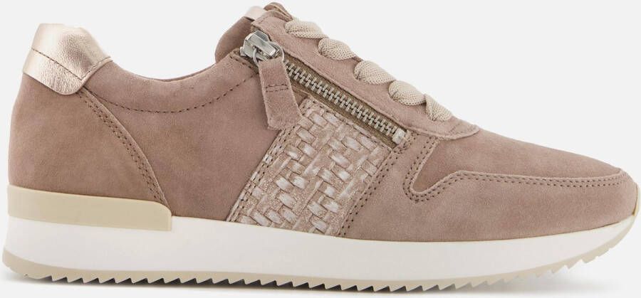 Gabor Stijlvolle Taupe Suede Sneakers voor Dames Beige Dames