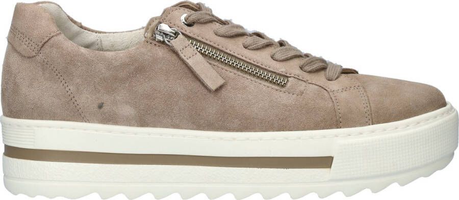 Gabor Sneakers taupe Suede Dames