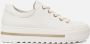 Gabor Lage Platform Sneakers met Gouden Accenten White Dames - Thumbnail 1