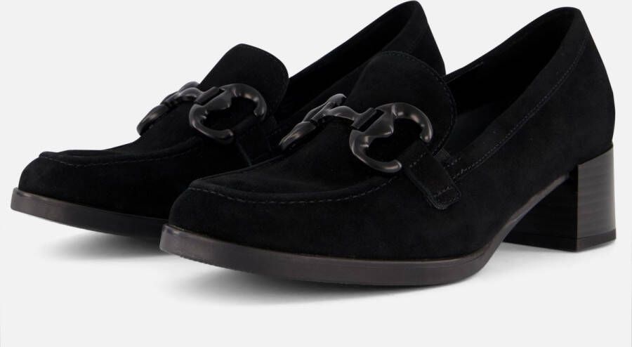 Gabor Trotteur Instappers zwart Suede Dames