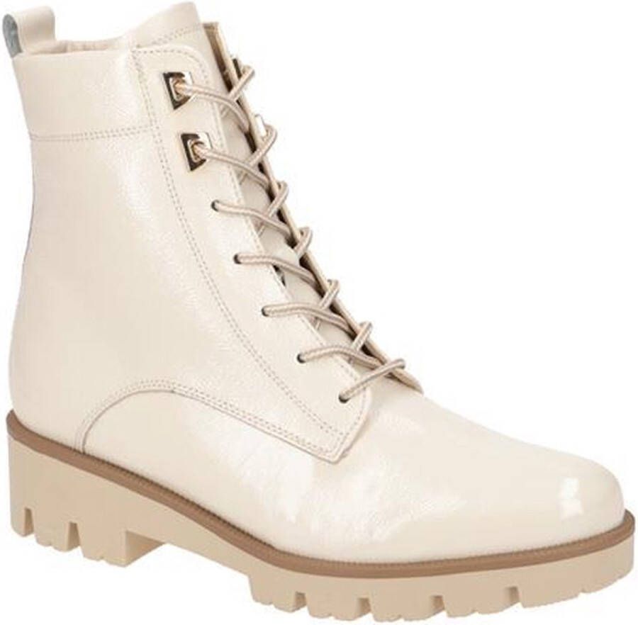 Gabor Comfort Offwhite Veterboot H-Leest Beige Dames