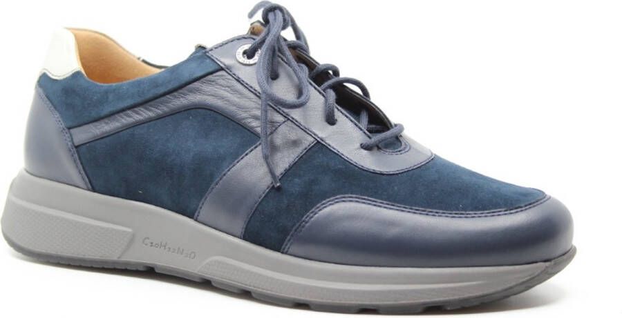 Ganter 204320 blauwe dames veterschoen