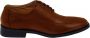 Gents Leren Heren Schoenen Nette Schoenen Heren Nette Veterschoen cognac - Thumbnail 3