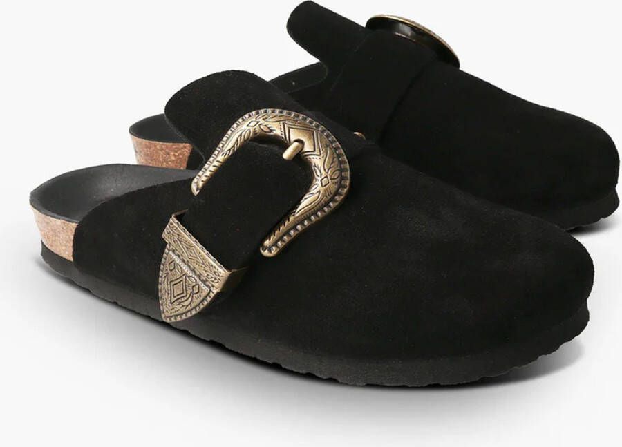 GENUINS -Huma Velour-Black-Loafers