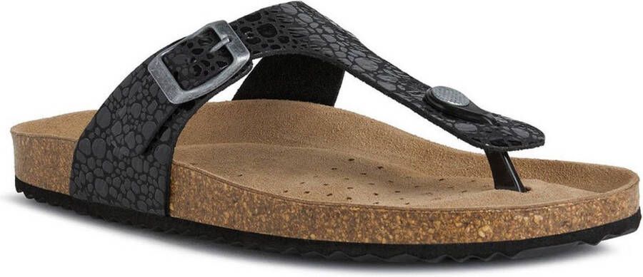 Geox Stijlvolle Instap Sandalen Black Dames