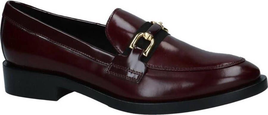 GEOX D 842u A Mocassins gekleed Dames Bordeaux 8351 -Burgundy Black Vit.Asp