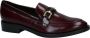 GEOX D 842u A Mocassins gekleed Dames Bordeaux 8351 -Burgundy Black Vit.Asp - Thumbnail 1