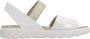 Geox Comfortabele platte sandalen voor vrouwen White Dames - Thumbnail 1