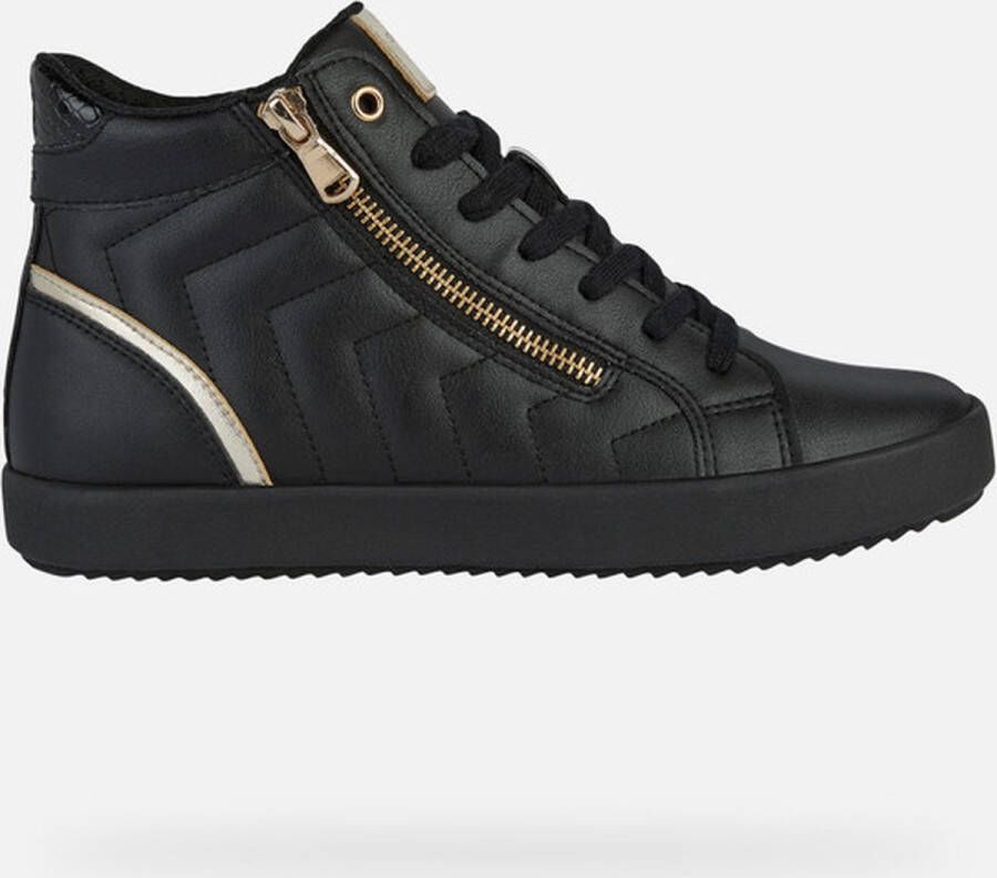 Geox Sneakers D BLOMIEE met modieuze stiksels vrijetijdsschoen halfhoge schoen veterschoen