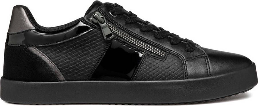 GEOX D BLOMIEE Dames Veterschoenen BLACK