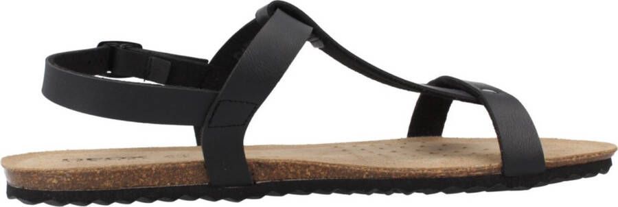 Geox Platte sandalen voor vrouwen Black Dames