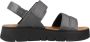 Geox Stijlvolle platte sandalen voor vrouwen Gray Dames - Thumbnail 1