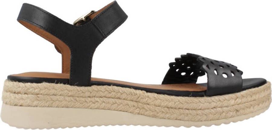 Geox Flat Sandals Black Dames