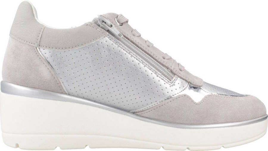 Geox Modieuze Sneakers voor Trendy Stijl Gray Dames