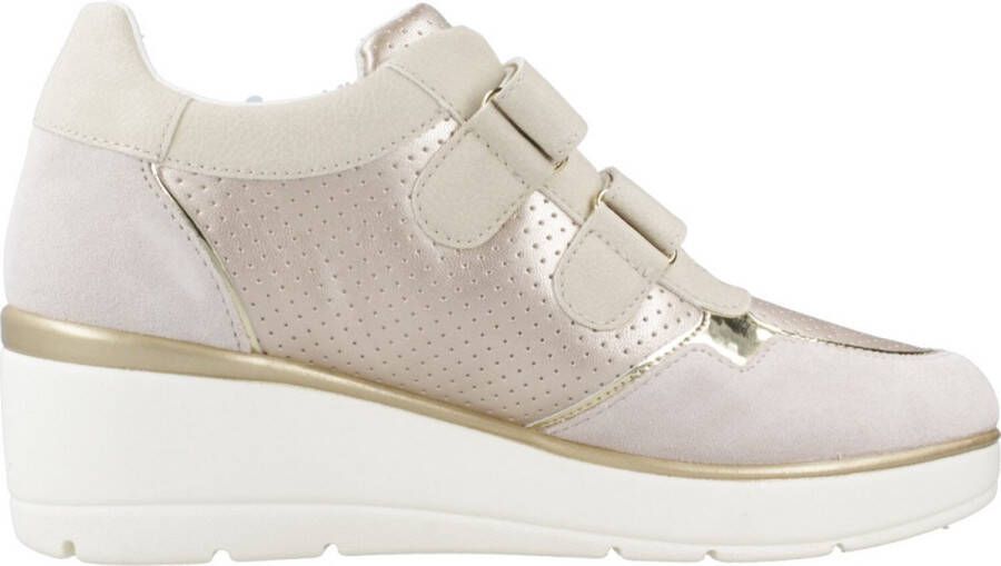 Geox Stijlvolle Sneakers voor Mannen en Vrouwen Beige Dames