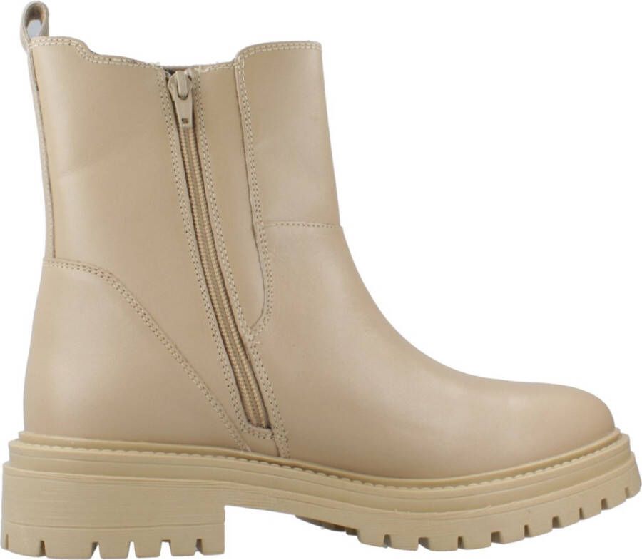 Geox Stijlvolle Chelsea Boots met Iridea-detail Beige Dames