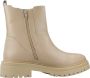 Geox Stijlvolle Chelsea Boots met Iridea-detail Beige Dames - Thumbnail 1