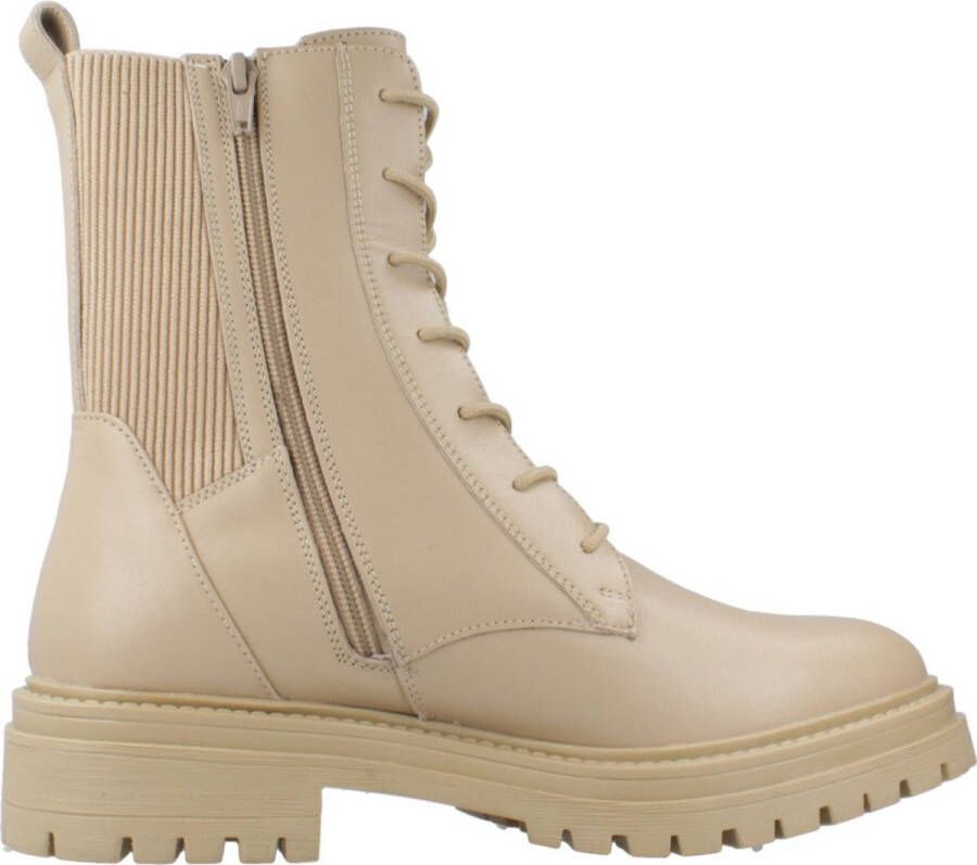 Geox Stijlvolle Lace-up Laarzen Beige Dames