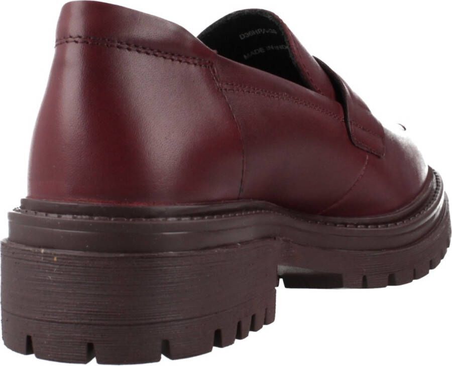 Geox Stijlvolle Loafers met Iridea-details Red Dames