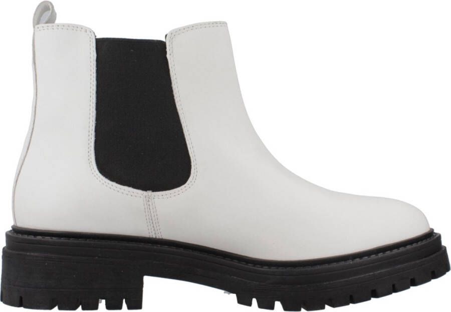 Geox Stijlvolle Chelsea Boots in Iridea-afwerking White Dames