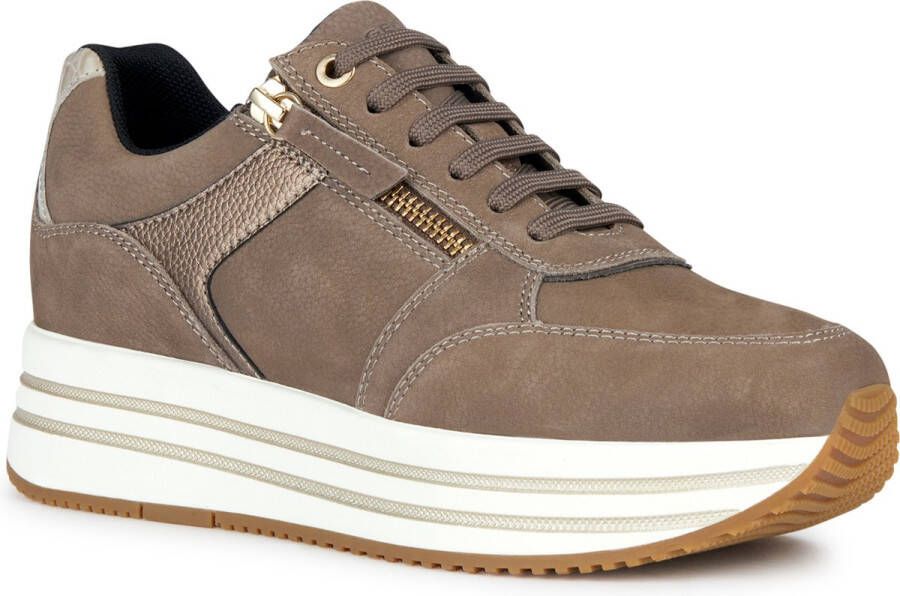 Geox Stijlvolle damessneakers voor informele gelegenheden Brown Dames