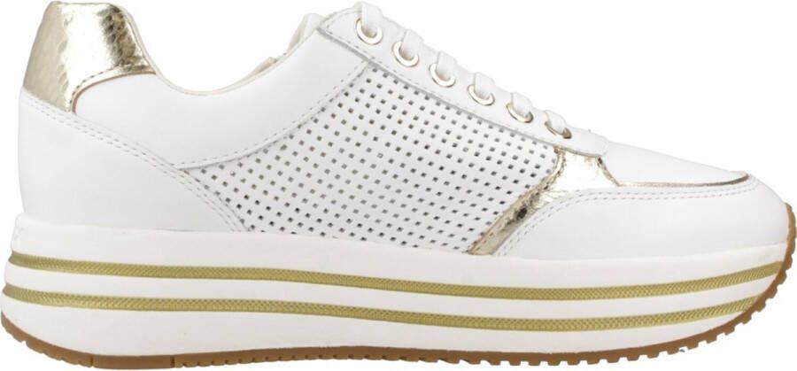 Geox Stijlvolle Sneakers voor dagelijks gebruik White Dames